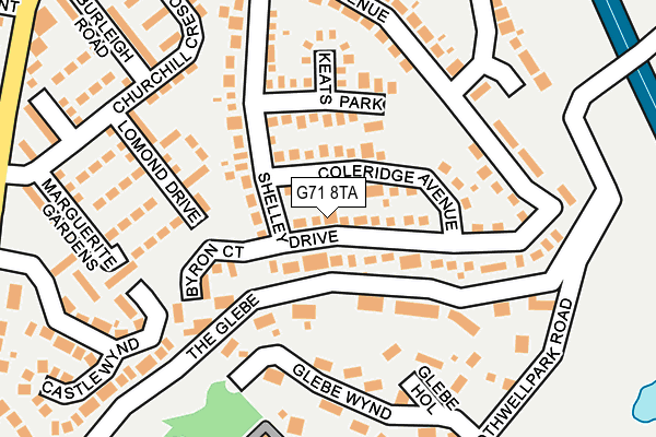 G71 8TA map - OS OpenMap – Local (Ordnance Survey)