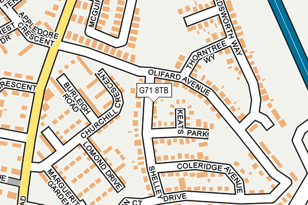 G71 8TB map - OS OpenMap – Local (Ordnance Survey)