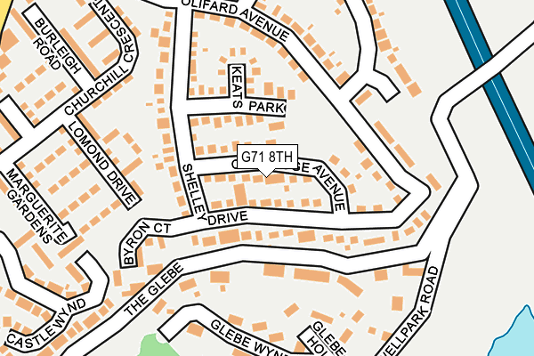 G71 8TH map - OS OpenMap – Local (Ordnance Survey)