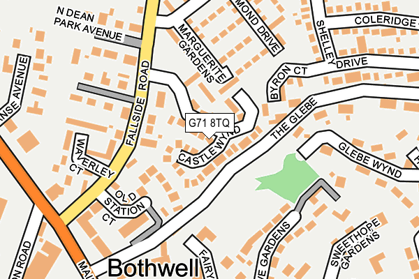 G71 8TQ map - OS OpenMap – Local (Ordnance Survey)