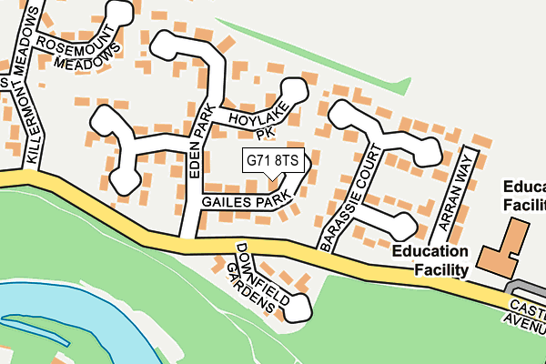 G71 8TS map - OS OpenMap – Local (Ordnance Survey)