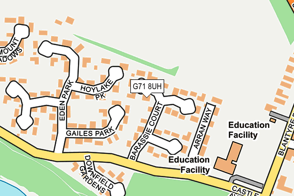 G71 8UH map - OS OpenMap – Local (Ordnance Survey)