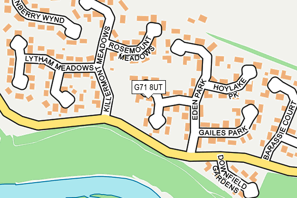 G71 8UT map - OS OpenMap – Local (Ordnance Survey)