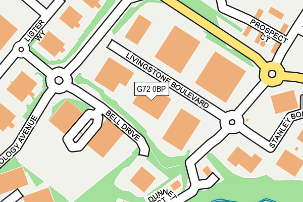 G72 0BP map - OS OpenMap – Local (Ordnance Survey)