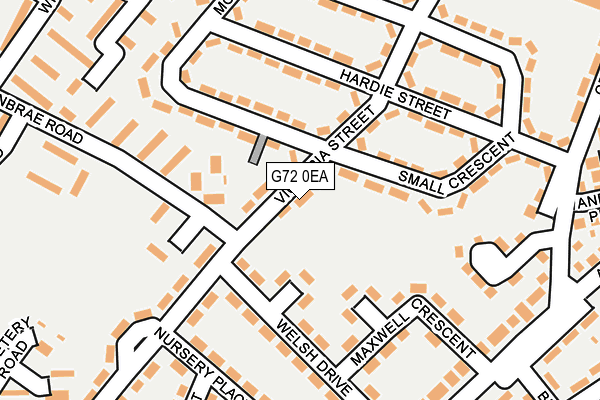 G72 0EA map - OS OpenMap – Local (Ordnance Survey)