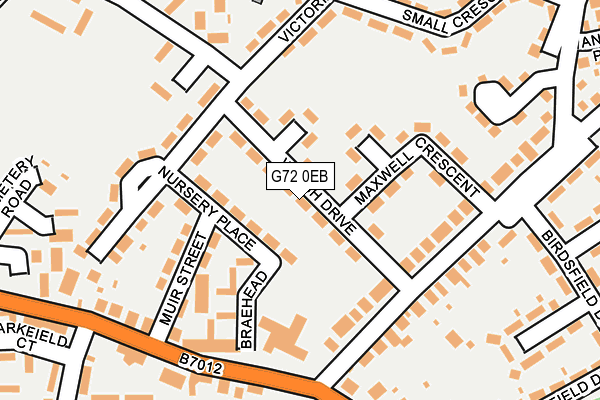 G72 0EB map - OS OpenMap – Local (Ordnance Survey)