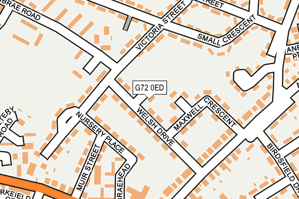 G72 0ED map - OS OpenMap – Local (Ordnance Survey)