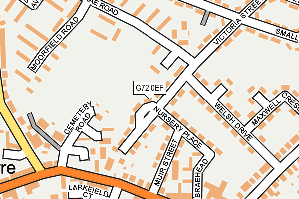 G72 0EF map - OS OpenMap – Local (Ordnance Survey)