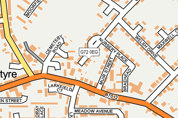 G72 0EG map - OS OpenMap – Local (Ordnance Survey)