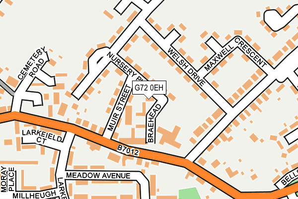 G72 0EH map - OS OpenMap – Local (Ordnance Survey)
