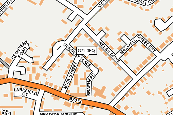 G72 0EQ map - OS OpenMap – Local (Ordnance Survey)