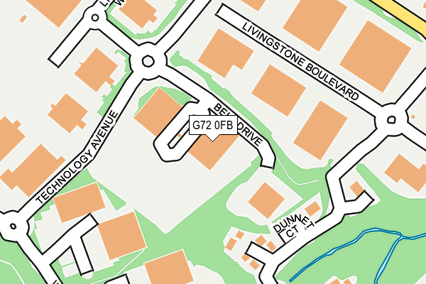 G72 0FB map - OS OpenMap – Local (Ordnance Survey)