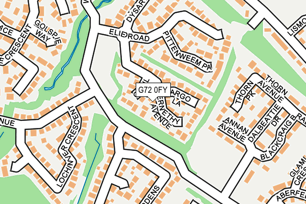 G72 0FY map - OS OpenMap – Local (Ordnance Survey)