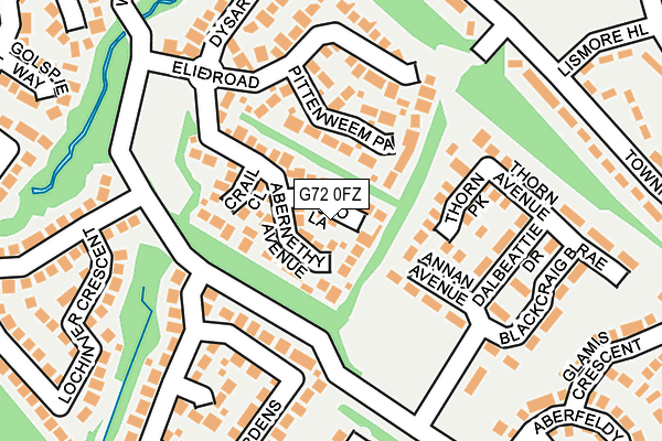 G72 0FZ map - OS OpenMap – Local (Ordnance Survey)