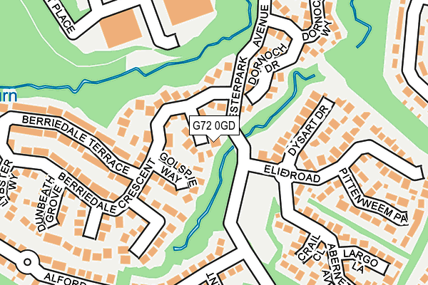 G72 0GD map - OS OpenMap – Local (Ordnance Survey)