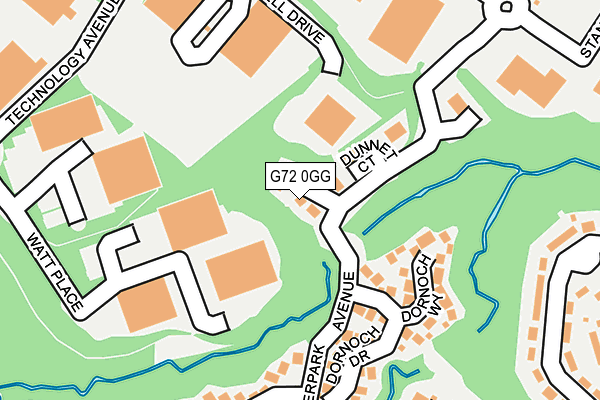 G72 0GG map - OS OpenMap – Local (Ordnance Survey)