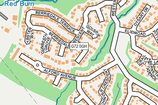 G72 0GH map - OS OpenMap – Local (Ordnance Survey)