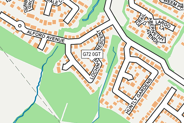 G72 0GT map - OS OpenMap – Local (Ordnance Survey)