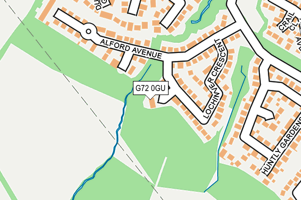 G72 0GU map - OS OpenMap – Local (Ordnance Survey)