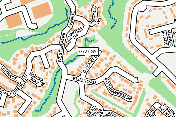 G72 0GY map - OS OpenMap – Local (Ordnance Survey)