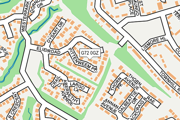 G72 0GZ map - OS OpenMap – Local (Ordnance Survey)