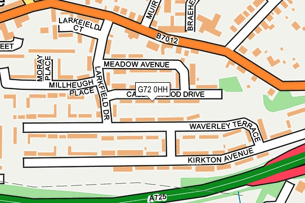 G72 0HH map - OS OpenMap – Local (Ordnance Survey)