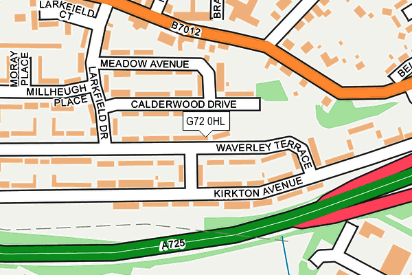 G72 0HL map - OS OpenMap – Local (Ordnance Survey)