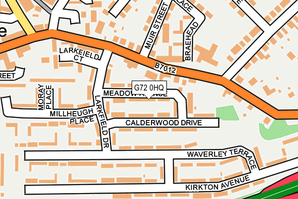 G72 0HQ map - OS OpenMap – Local (Ordnance Survey)