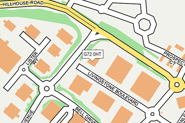 G72 0HT map - OS OpenMap – Local (Ordnance Survey)