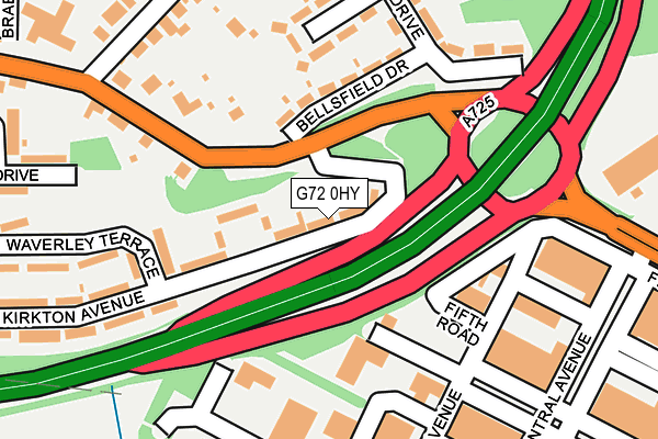 G72 0HY map - OS OpenMap – Local (Ordnance Survey)