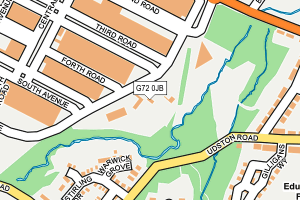 G72 0JB map - OS OpenMap – Local (Ordnance Survey)