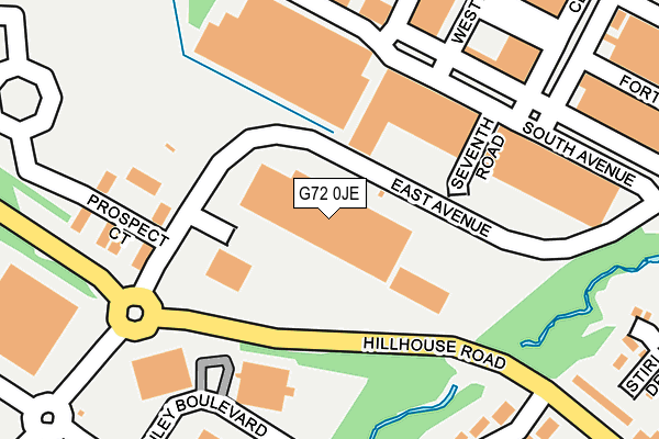 G72 0JE map - OS OpenMap – Local (Ordnance Survey)