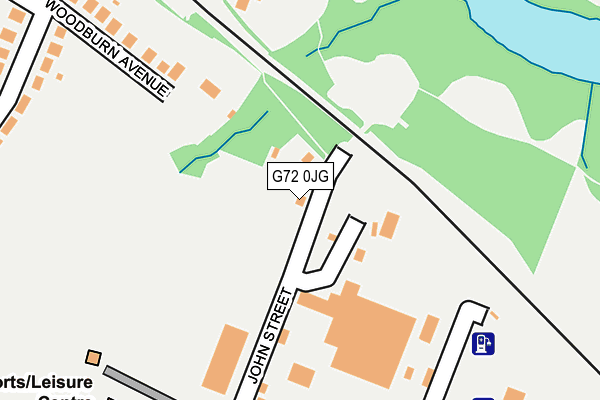 G72 0JG map - OS OpenMap – Local (Ordnance Survey)