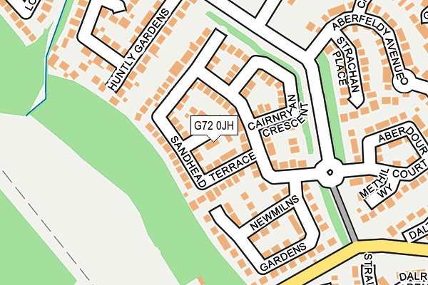G72 0JH map - OS OpenMap – Local (Ordnance Survey)