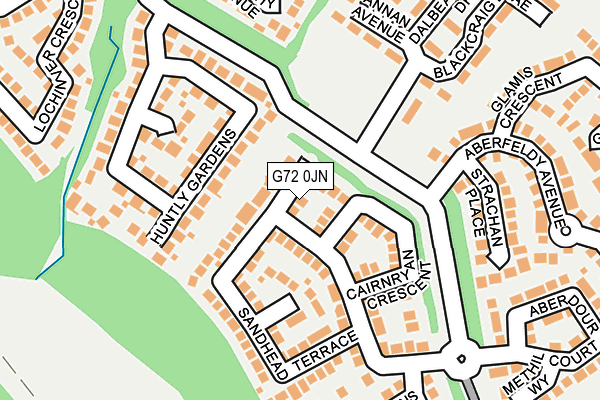 G72 0JN map - OS OpenMap – Local (Ordnance Survey)