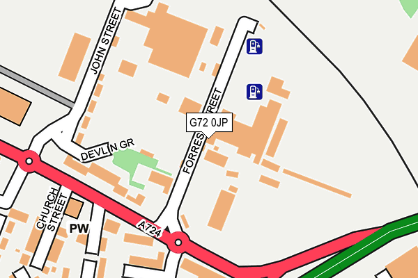 G72 0JP map - OS OpenMap – Local (Ordnance Survey)