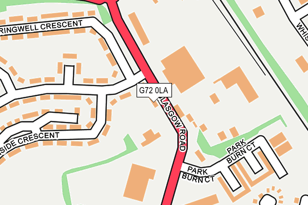 G72 0LA map - OS OpenMap – Local (Ordnance Survey)