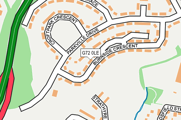 G72 0LE map - OS OpenMap – Local (Ordnance Survey)