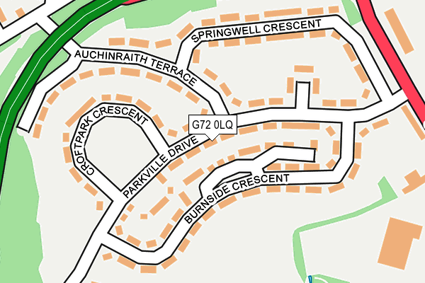 G72 0LQ map - OS OpenMap – Local (Ordnance Survey)