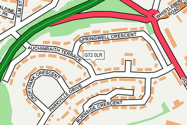 G72 0LR map - OS OpenMap – Local (Ordnance Survey)