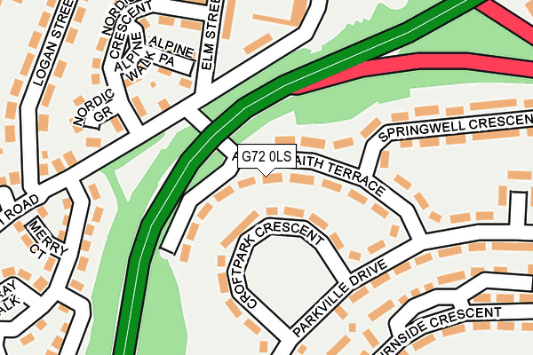 G72 0LS map - OS OpenMap – Local (Ordnance Survey)