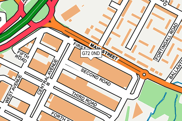 G72 0ND map - OS OpenMap – Local (Ordnance Survey)