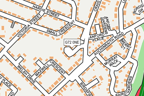 G72 0NE map - OS OpenMap – Local (Ordnance Survey)