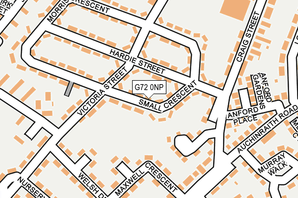 G72 0NP map - OS OpenMap – Local (Ordnance Survey)