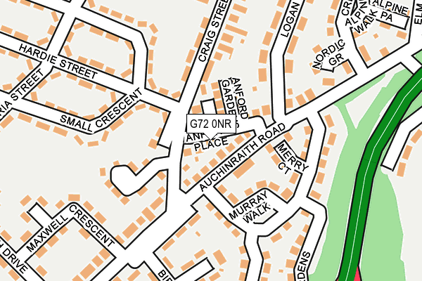 G72 0NR map - OS OpenMap – Local (Ordnance Survey)