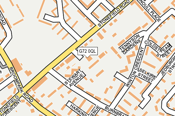 G72 0QL map - OS OpenMap – Local (Ordnance Survey)