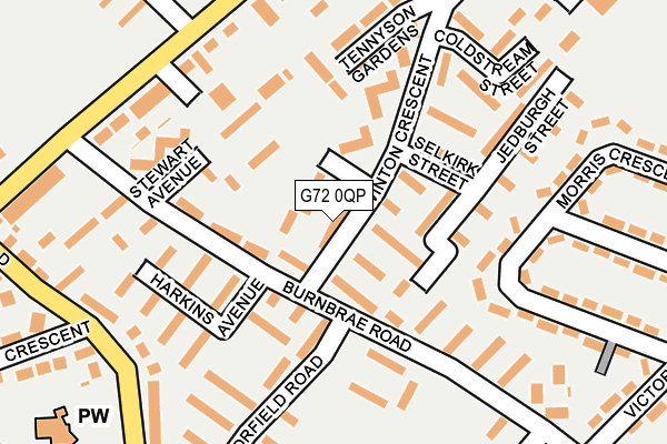 G72 0QP map - OS OpenMap – Local (Ordnance Survey)