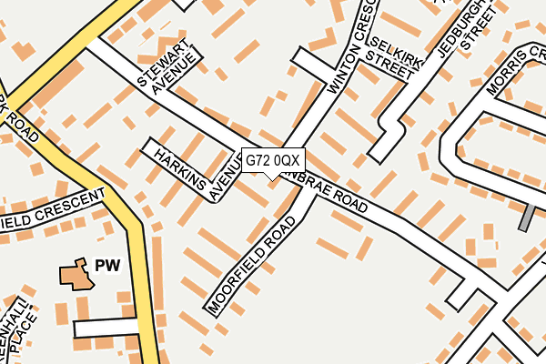 G72 0QX map - OS OpenMap – Local (Ordnance Survey)