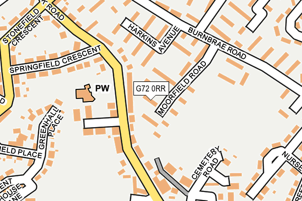 G72 0RR map - OS OpenMap – Local (Ordnance Survey)