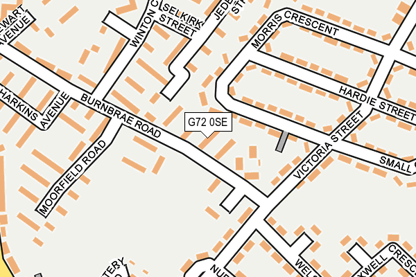 G72 0SE map - OS OpenMap – Local (Ordnance Survey)